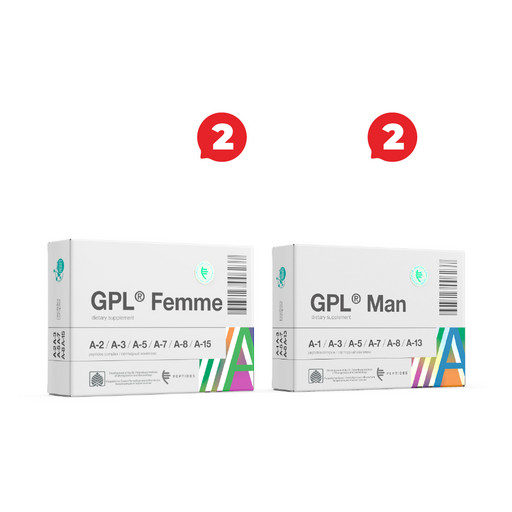 Набор GPL® Man (2 шт)/ GPL® Femme (2 шт)