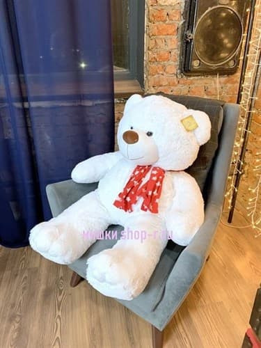 Большой плюшевый мишка Одуванчик 120 см, мягкая игрушка медведь, подарок на день рождения, на новый год 2023