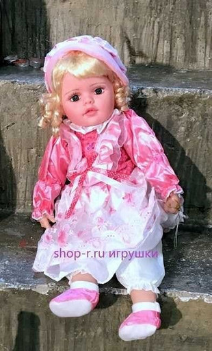 Плюшевая кукла игрушка в платье Агнет