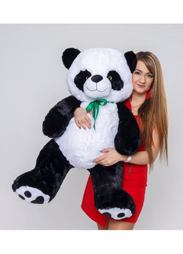 Огромная плюшевая панда медведь Кеша 140 см, мягкая игрушка мишка, подарок на день рождения / новый год