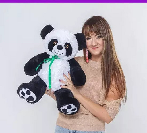 Большая мягкая плюшевая игрушка панда Тиша 70 см