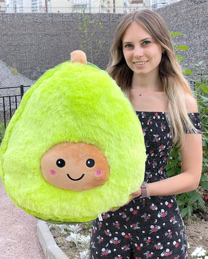 Большая мягкая игрушка Авокадо 80 см, подарок для ребёнка, любимой, на новый год 2023