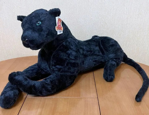 Большая плюшевая пантера 105 см, реалистичная игрушка