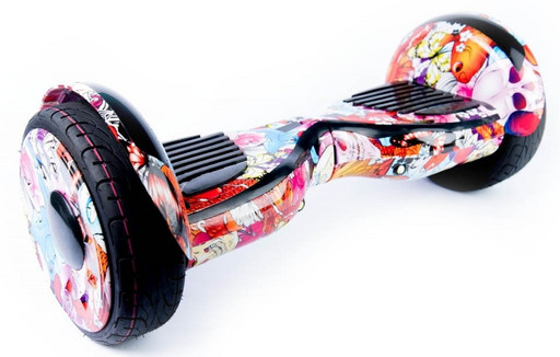 Гироскутер Smart Balance SUV Граффити Розовый 10.5" Premium PRO + Самобаланс + TaoTao