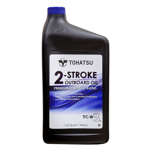 Масло моторное синтетическое Tohatsu 2-Stroke Outboard Oil TC-W3 (0.946 л.)