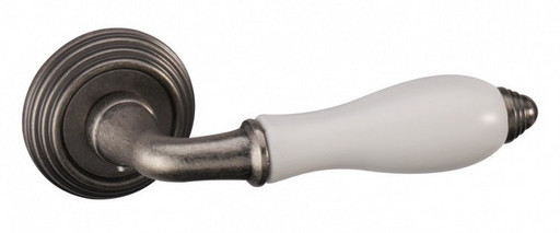 РУЧКА PORCELLANA V214 AGED SILVER Состаренное серебро Керамика