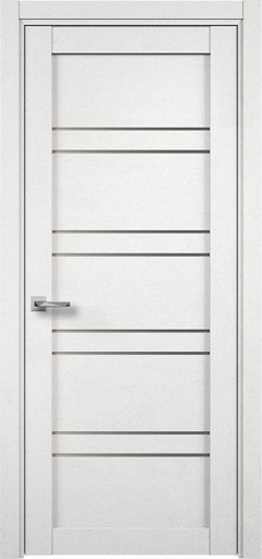 Соло Дуб шале белый, стекло Сатинато