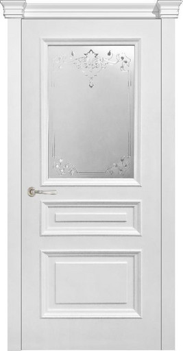 Багетто 1 эмаль белая, остекленная