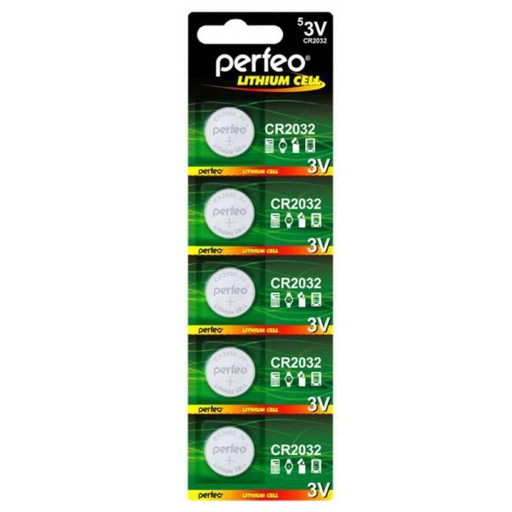 Батарейка литиевая Perfeo CR2032