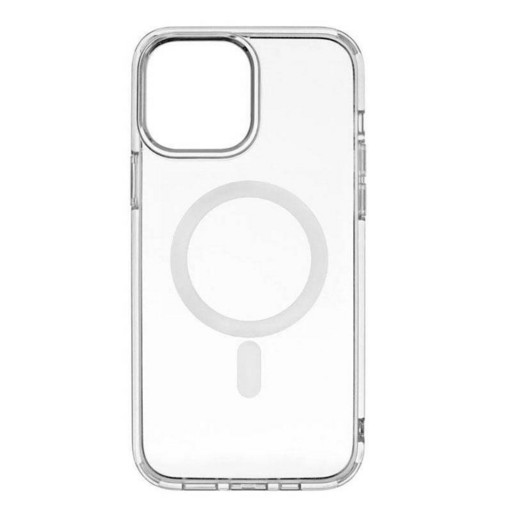 Силиконовый чехол для iPhone 16 (с силиконовыми углами MagSafe) (прозрачный)