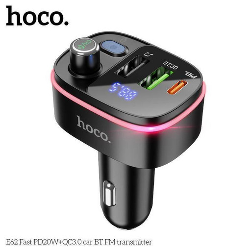 FM-Модулятор Hoco E62 Fast PD20W + QC3.0