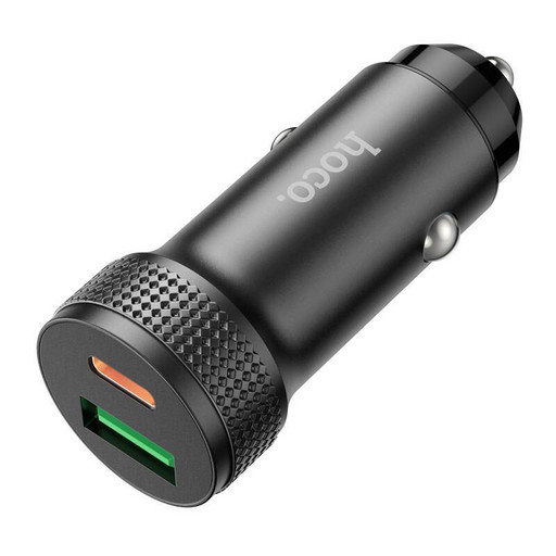 Автомобильное зарядное устройство Hoco Z49B PD 38W + QC3.0 (черный)