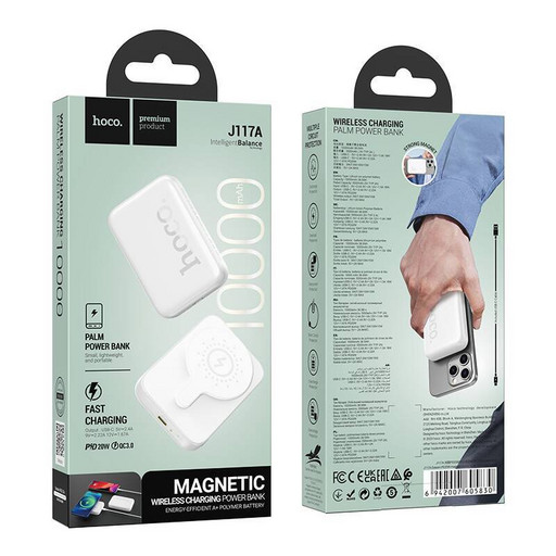 Портативный аккумулятор Hoco J117A Esteem PD 20W (10000 mAh) (белый)