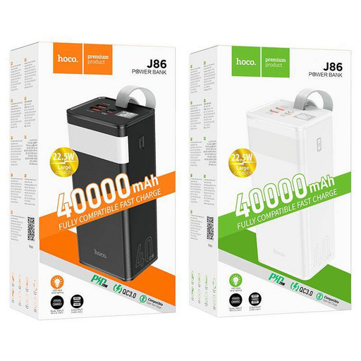 Портативный аккумулятор Hoco J86 22.5W (40000 mAh) (черный)