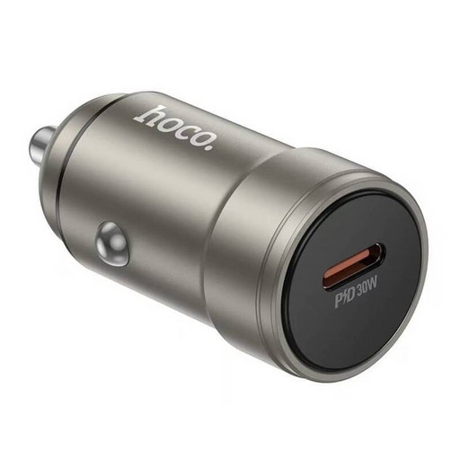 Автомобильное зарядное устройство Hoco Z57 PD 30W (серый)