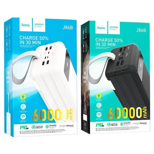 Портативный аккумулятор Hoco J86B 22.5W (60000 mAh) (черный)