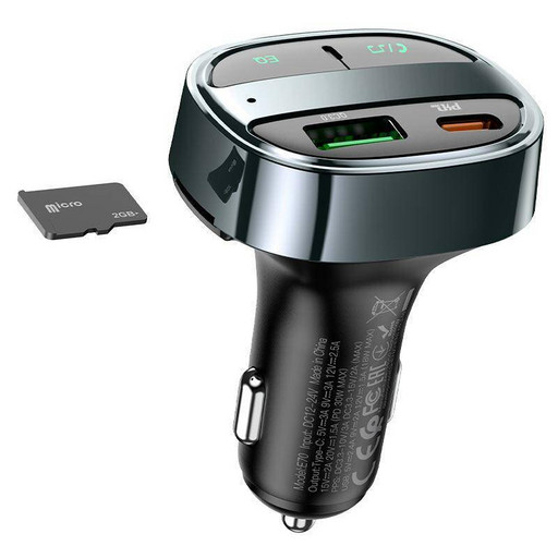 FM-Модулятор Hoco E70 PD30W + QC3.0
