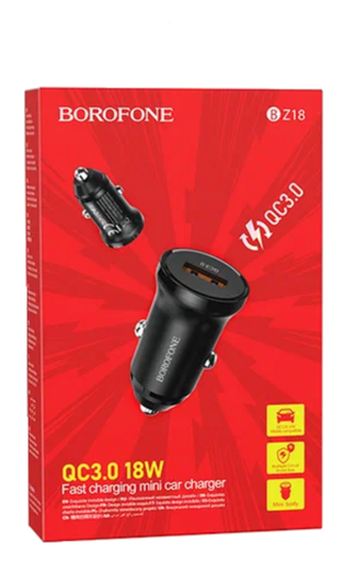 Автомобильное зарядное устройство Borofone BZ18 QC3.0