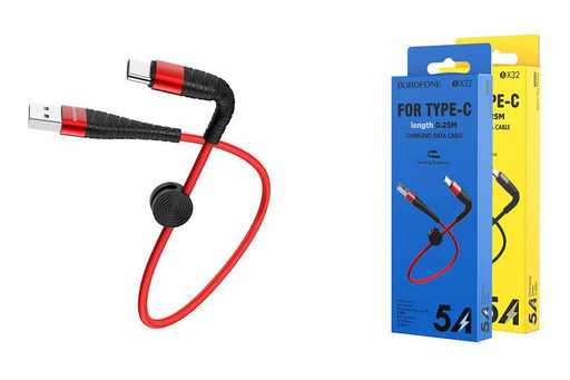 Кабель Borofone BX32 ( USB-Type-C ) 1.0м черный