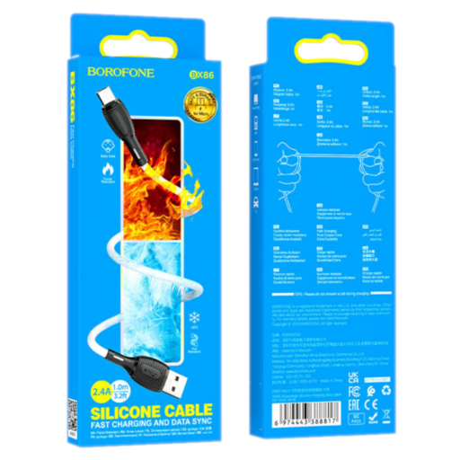 Кабель Borofone BX86 ( USB-Micro-USB )