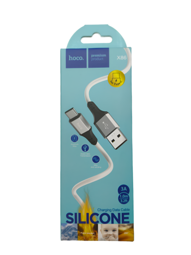 Кабель Hoco X86 ( USB-Type-C ) 3.0А 1.0м белый