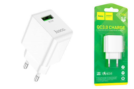 Сетевое зарядное устройство Hoco С98A QC 3.0
