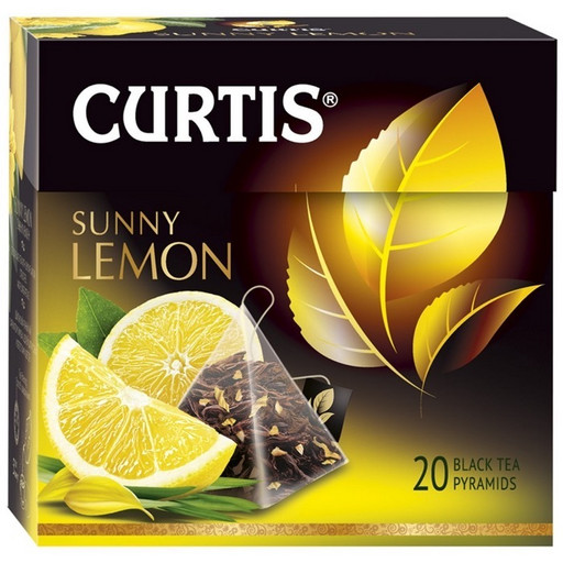 Чай Curtis Sunny Lemon черн пирам 20*1,8г