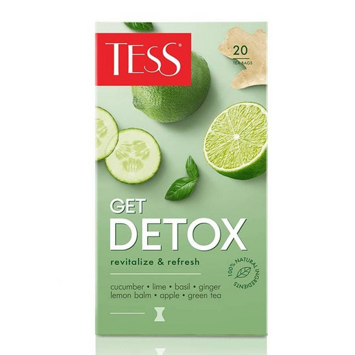 Чай Tess Get Detox зеленый 20*1,5г