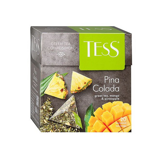 Чай Tess Pina Colada зел ф/п пирамидка 20*1,8г