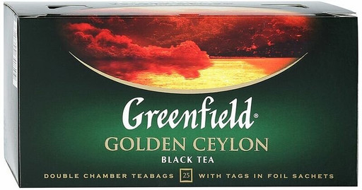 Чай Greenfield Golden ceylon черный 25*2г