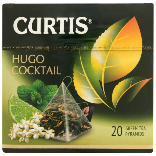 Чай Curtis Hugo Coctail зеленый 20*1,7г