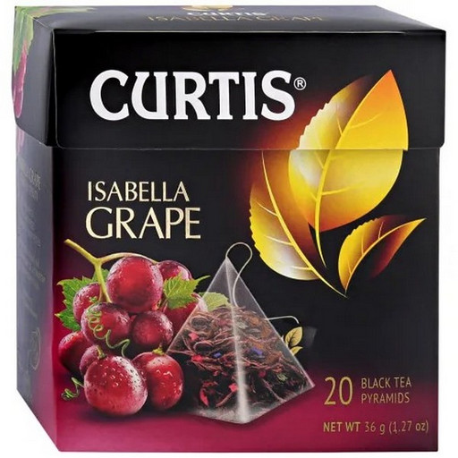 Чай Curtis Isabella Grape пирамид.20*1,8г