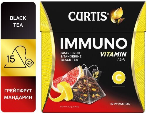 Чай Curtis Immuno черный 15*1,7г