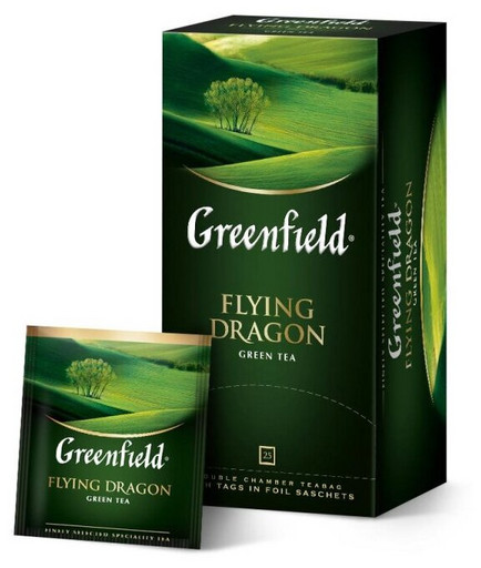 Чай Greenfield flying dragon зеленый ф/п с/я 25*1,8г