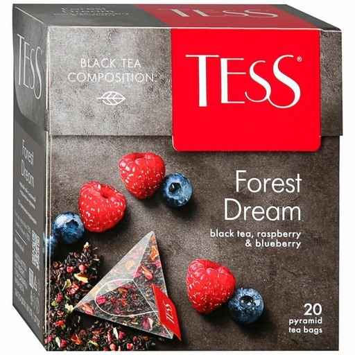 Чай Tess Forest Dream черн ф/п пирамидка 20*1,8г