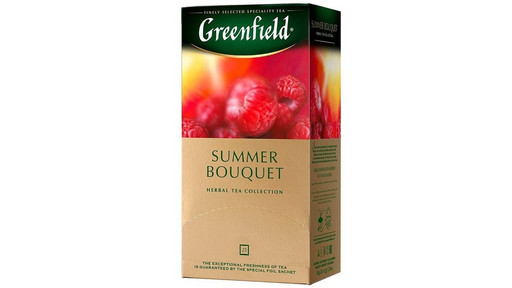 Чай Greenfield Summer Bouquet малина термосашет ф/п 25*2г