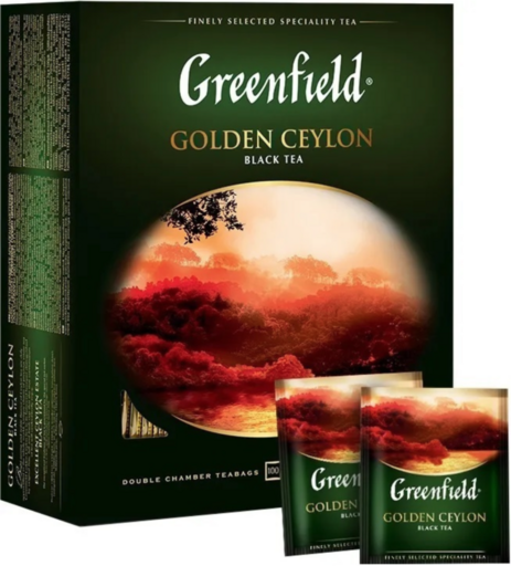 Чай Greenfield Golden ceylon черный конверт ф/п с/я 100*2г