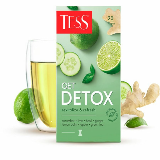 Чай Tess Get Detox зеленый 20*1,5г