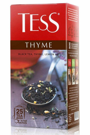 Чай Tess Thyme черн чабрец-лимон 25*1,5г