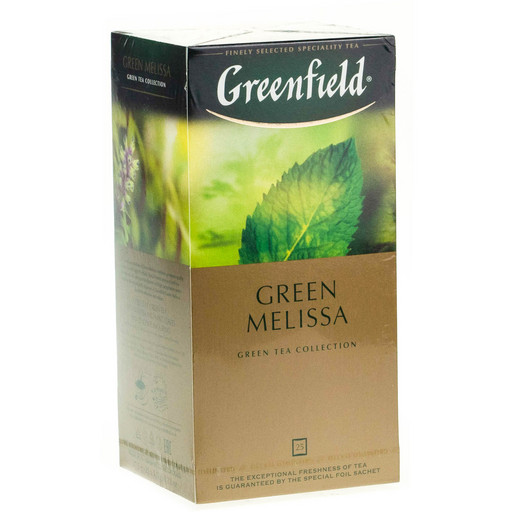 Чай Greenfield Green melissa зел ф/п 25*1,5г [4996]