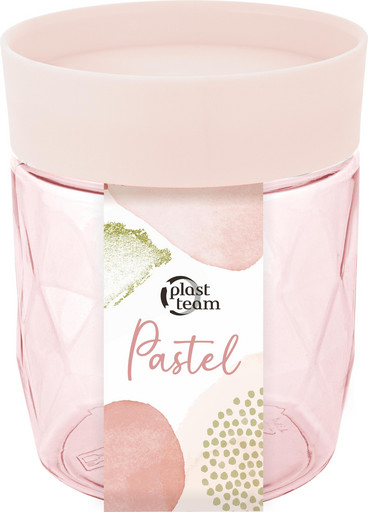 Банка для сыпучих продуктов Plast Team Pastel 0,5л персиковая карамель PT170110040