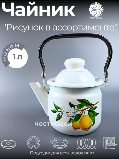 Чайник для плиты 1,0л 01-27071/4