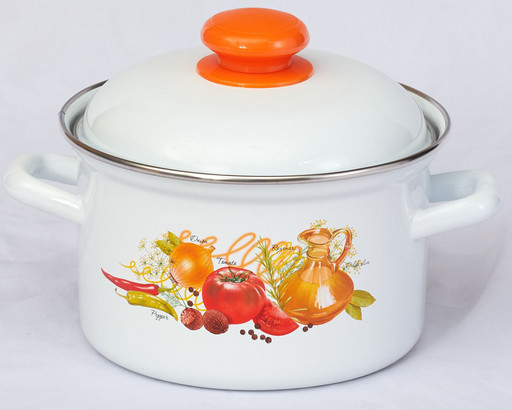 Кастрюля 6,0л с рисунком 16184 АП2 "Итальянская кухня"