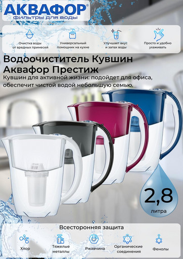 Водоочиститель Кувшин Аквафор Престиж А5 Р80А5SM