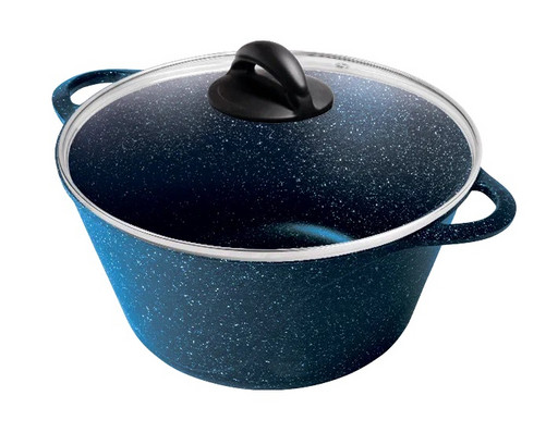 Кастрюля 3л. Сияние Blue лит/руч. с кр, (п/у), к2433Bl