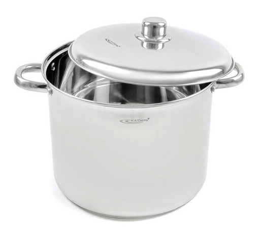 Кастрюля 13,0л "Гретта" KT04-D-130 с метал. кр.