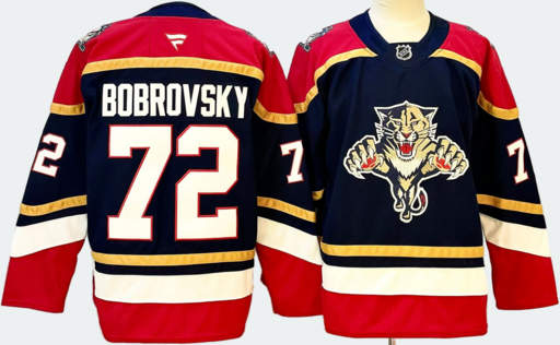 Фанатское джерси NHL Florida Panthers 'Bobrovsky 72' REVERSE RETRO 20/21