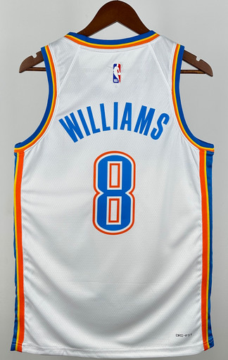 Джерси NBA Oklahoma City Thunder 'Williams 8' ASSOCIATION