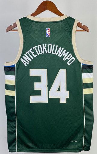Джерси NBA Milwaukee Bucks 'Antetokounmpo 34' ICON