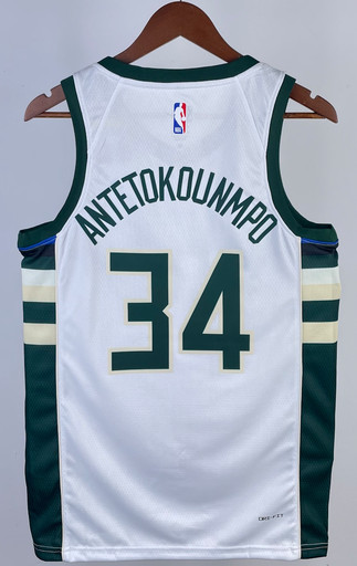 Джерси NBA Milwaukee Bucks 'Antetokounmpo 34' ASSOCIATION